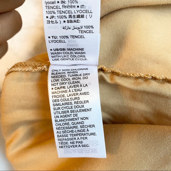 The Drop Tan Wrap Side-Tie Knee-Length Skirt XS - Picture 9 of 9